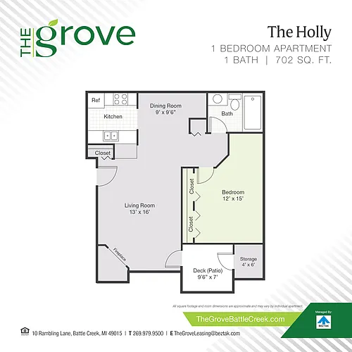 Floor plan The Holly - Renovated