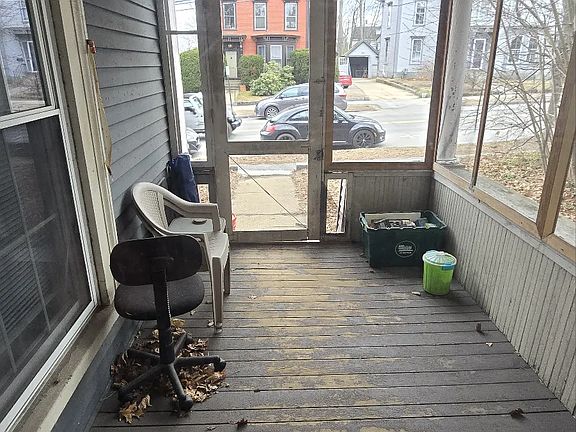 Screened in private porch