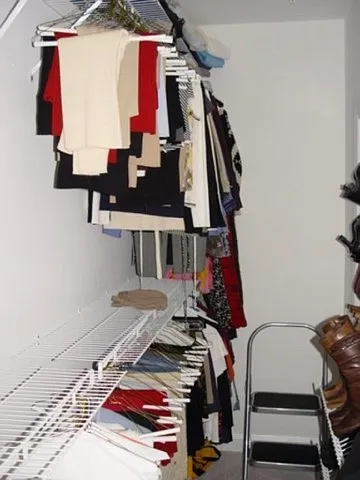 Master bedroom walk-in closet