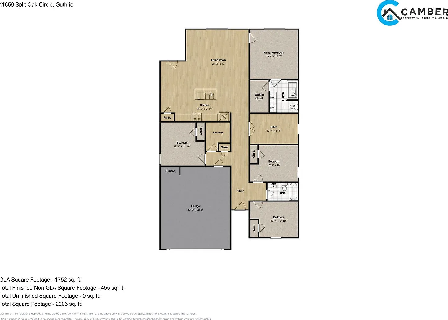 4 bedroom 2 bath home in Guthrie schools — Photo 3