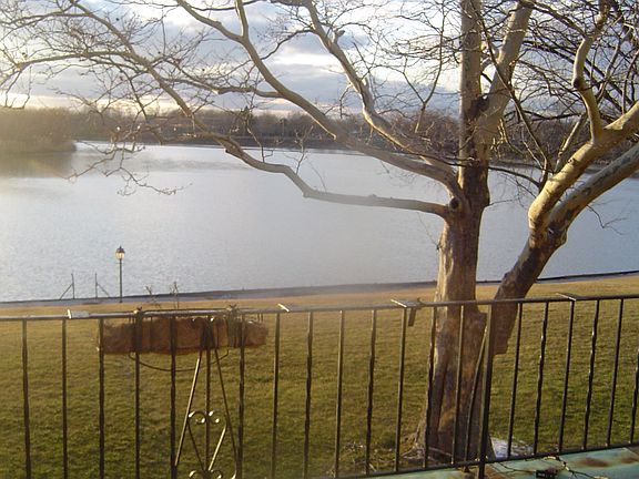 River in Back Yard, View from Balcony