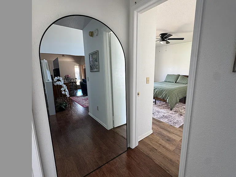 Hallway between 2 downstairs bedrooms