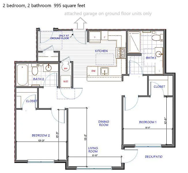 Floor plan 2 bedroom