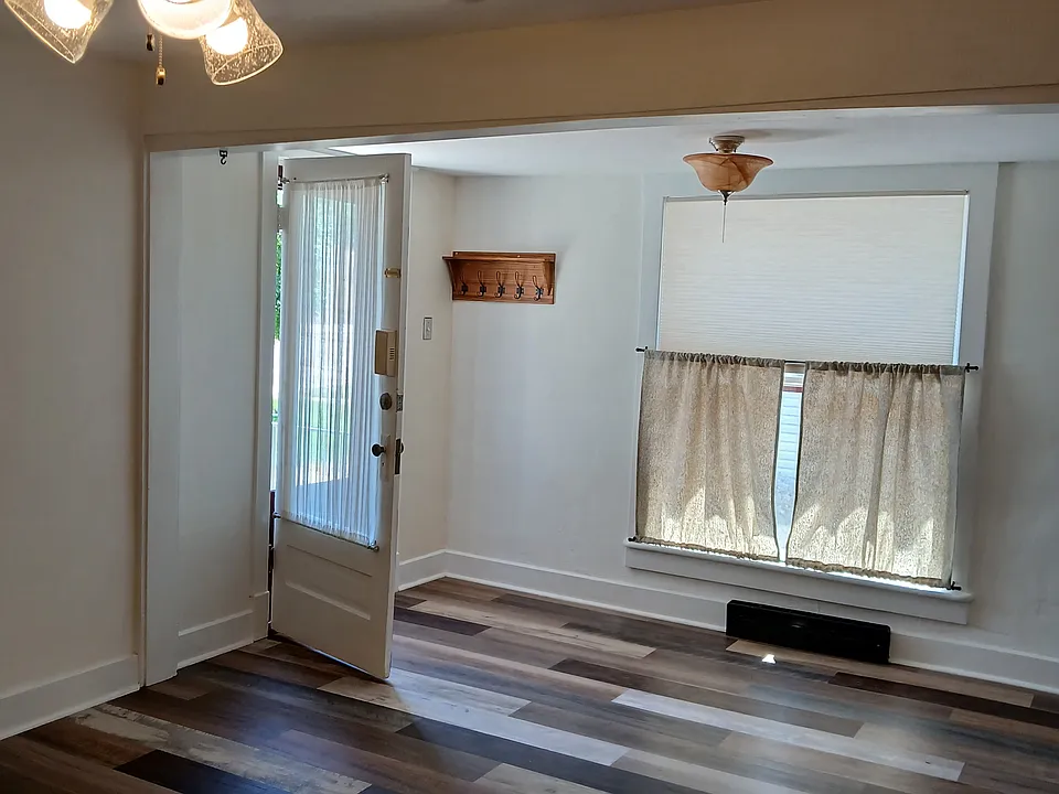 Interior Front Door and South Window