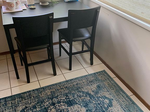 Breakfast nook in kitchen