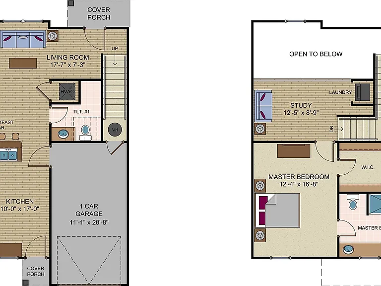 1 Bedroom Townhome 1 Bedroom Townhome