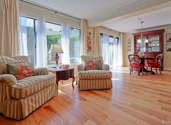 Living Room Area and Adjacent Formal Dining Area