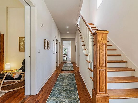 Entryway and downstairs hall.