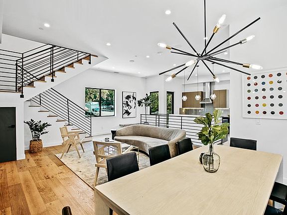 dining area and living room