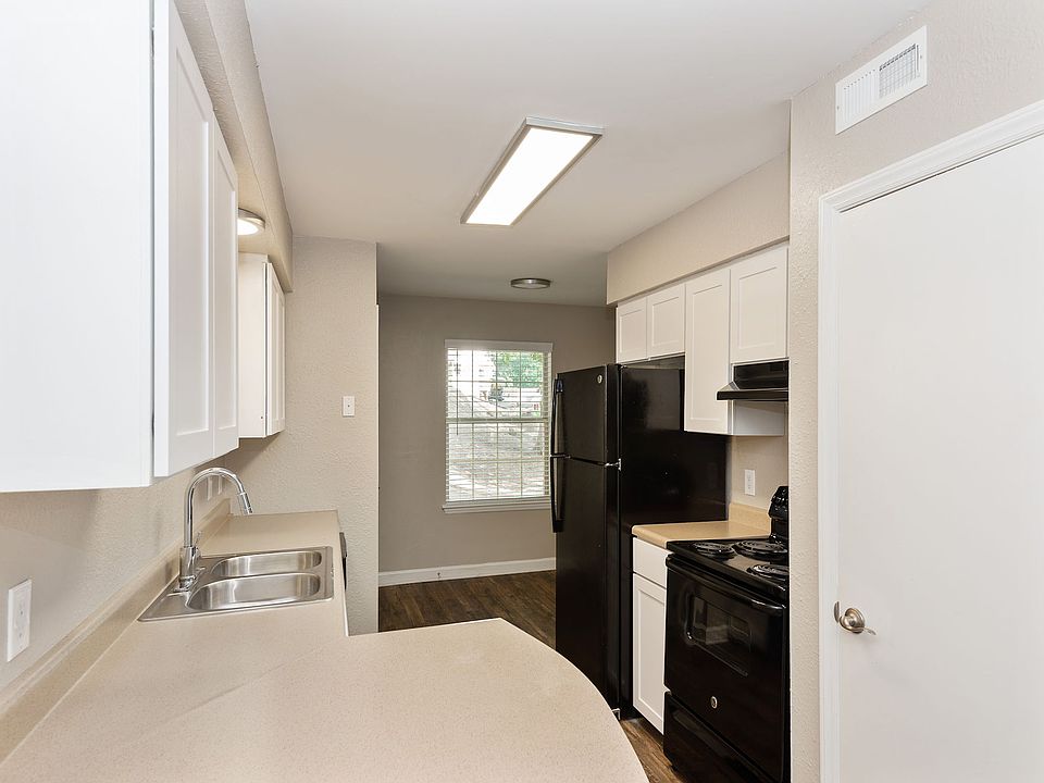 Model Kitchen with Black Appliances