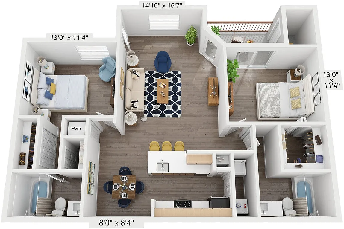 Floor plan B3