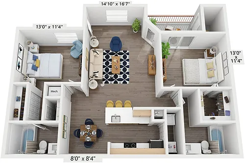 Floor plan B3