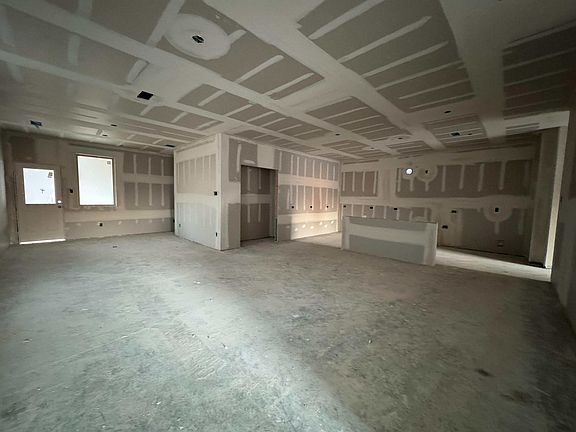 Construction progress - open concept living space