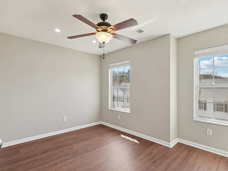 Third Bedroom - Dual Window, Ceiling Fan, LED Lighting, Closet, LVP Flooring