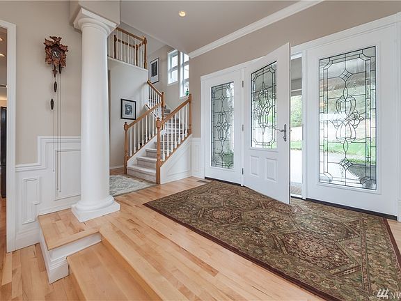 Grand double door entrance