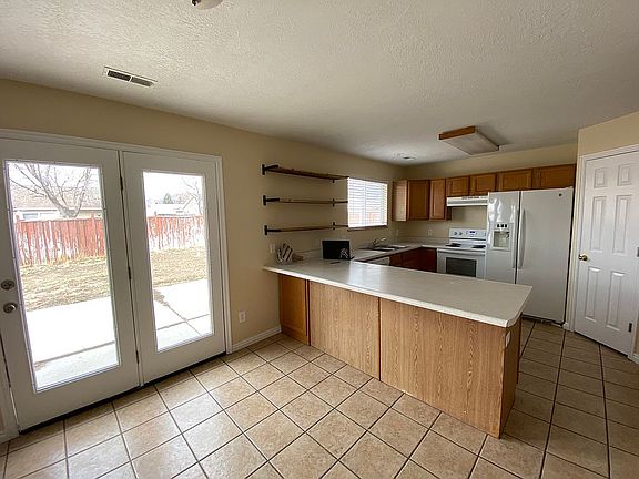 Dining room and kitchen
