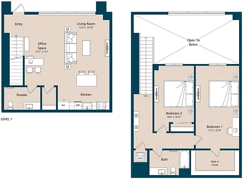 Floor plan TH2b