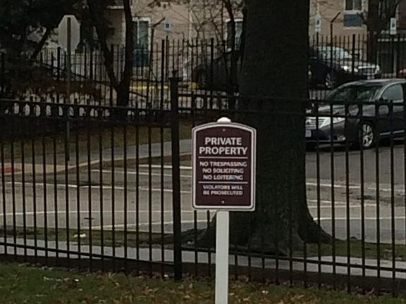 Inside gated community