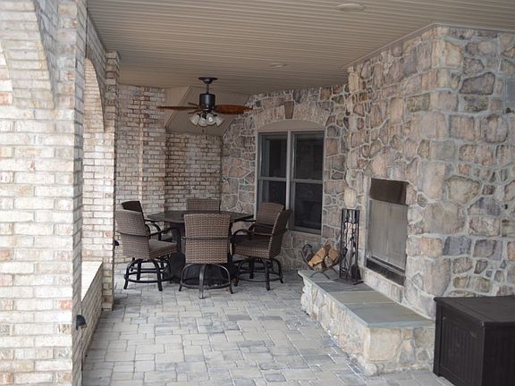Covered Patio with Fireplace