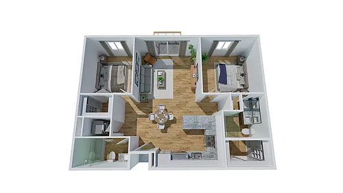 Floor plan 2 Bedroom