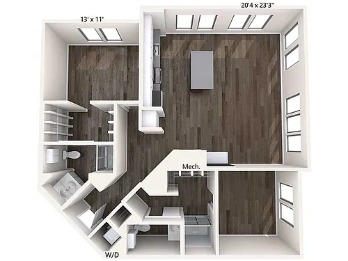Floor plan B5-upgraded-terrace