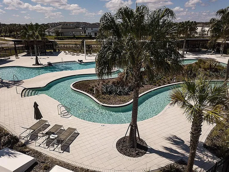 Lazy River, with adjacent Heated Pool