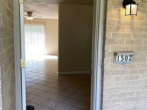 View through front door
