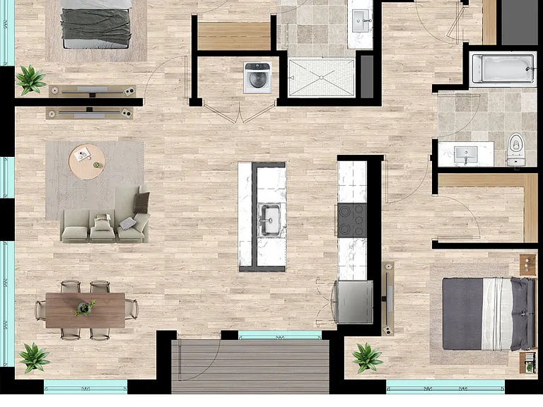 B14 - Two Bedroom B14 - Two Bedroom