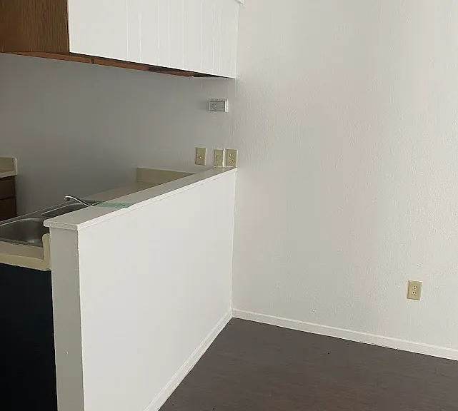 Livingroom and kitchen separation view