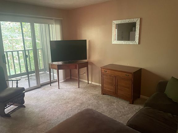 View of patio from inside unit.