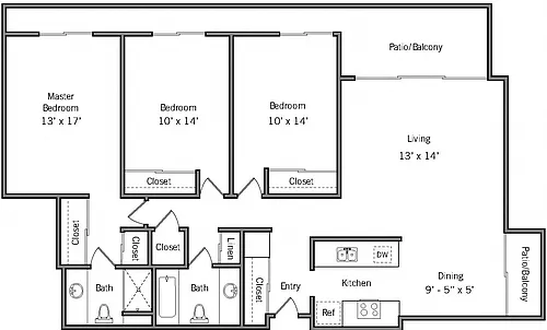 Floor plan 3A