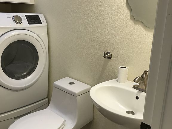 half bath with laundry