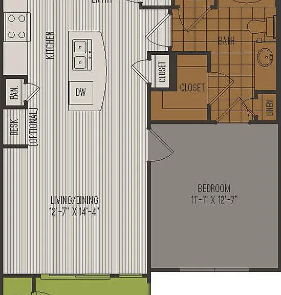 A2 floor plan 2626 Fountain View