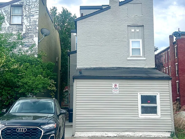 1 parking spot included in rent. Upper tenants park back-to-back. Cincinnati Residential Parking Permit program on Orchard Street.