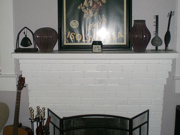 wood-burning fireplace 