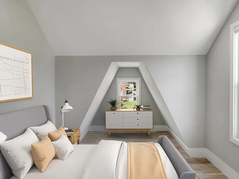 Bedroom 3. This image shows a virtually furnished space. Bedrooms come unfurnished.