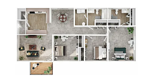 Floor plan 3X3.5T BTB