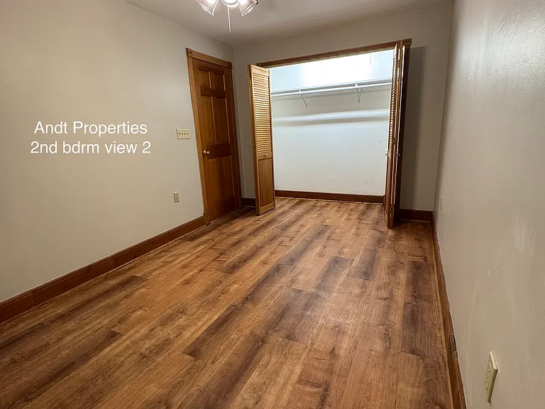 second bedroom opposite view and double closet