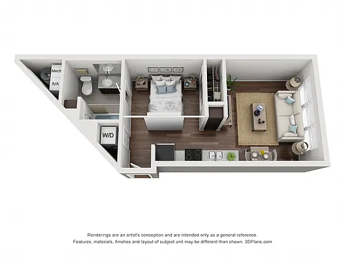 Floor plan Minimalist (Studio)