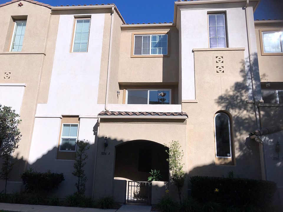 Front view of townhouse