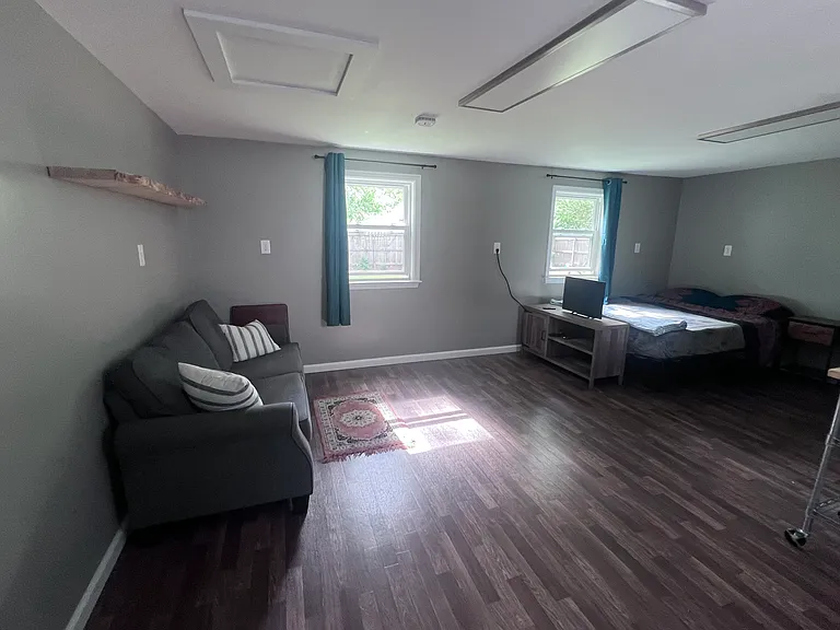 Brand new queen bed and couch.
