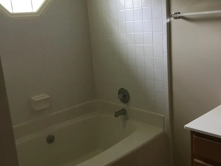 Garden tub in master bath.