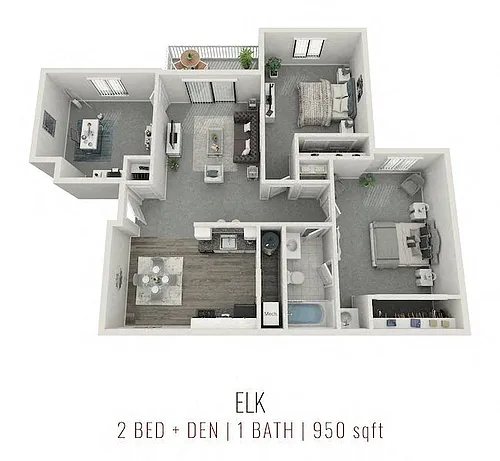 Floor plan The Elk (Den) - Renovated