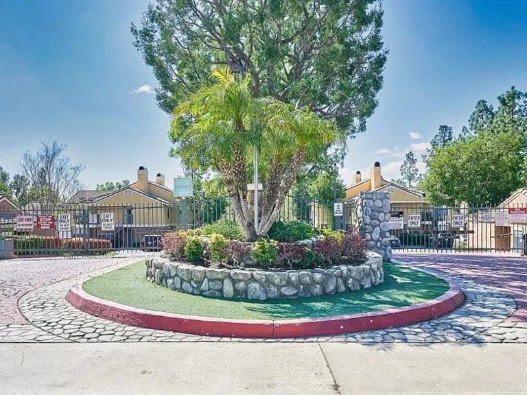 Gated community, entrance on Lemon Ave.