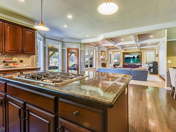 Open plan kitchen.