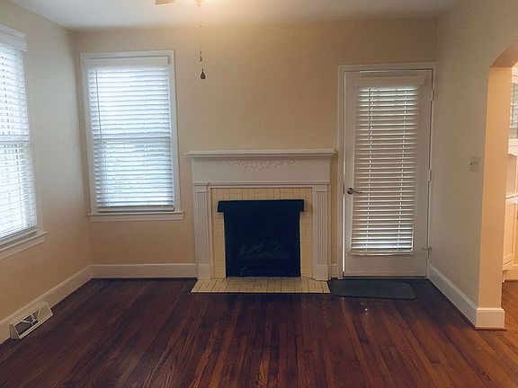 Gas fireplace in living room