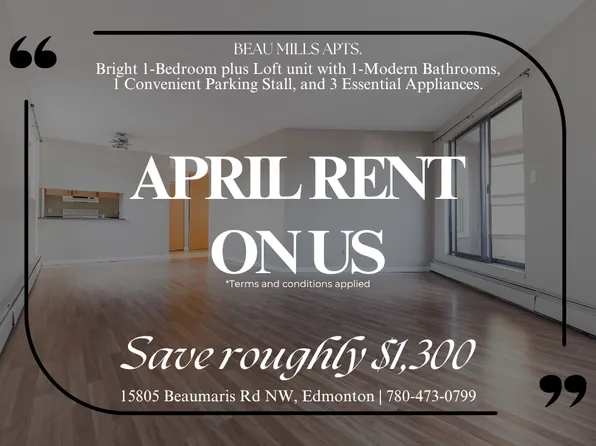 15805 Beaumaris Rd NW #1-Bedroom, Edmonton, AB T5X 5H1