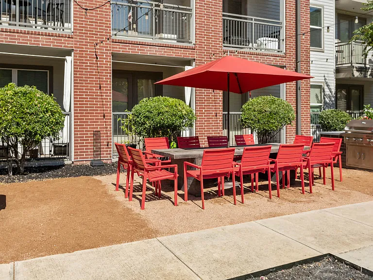 Outdoor Lounge with Grilling Area