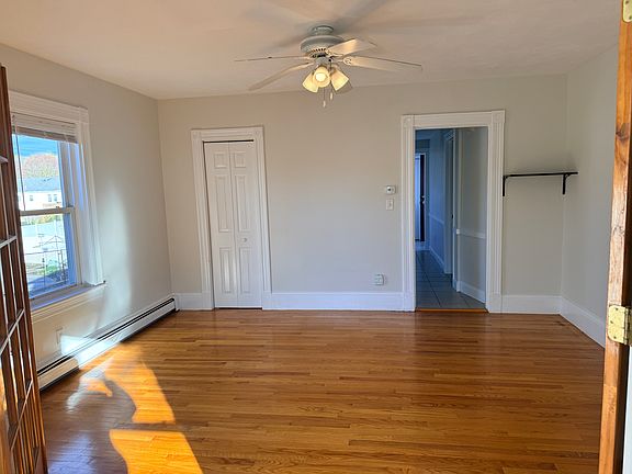 living room with extra closet