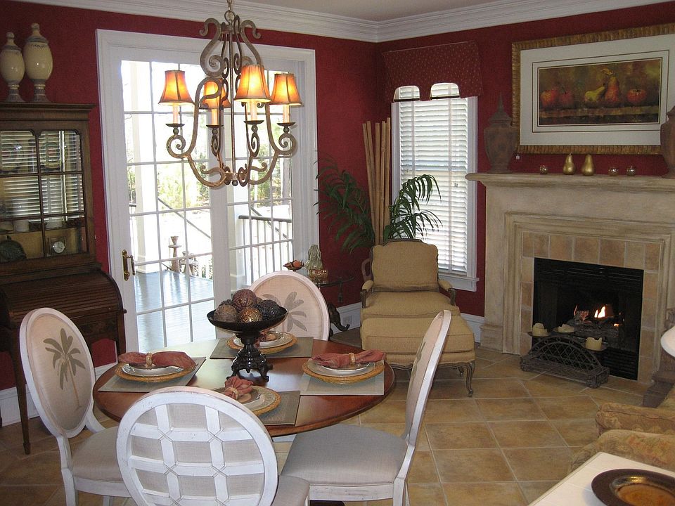 Breakfast, leading to porch